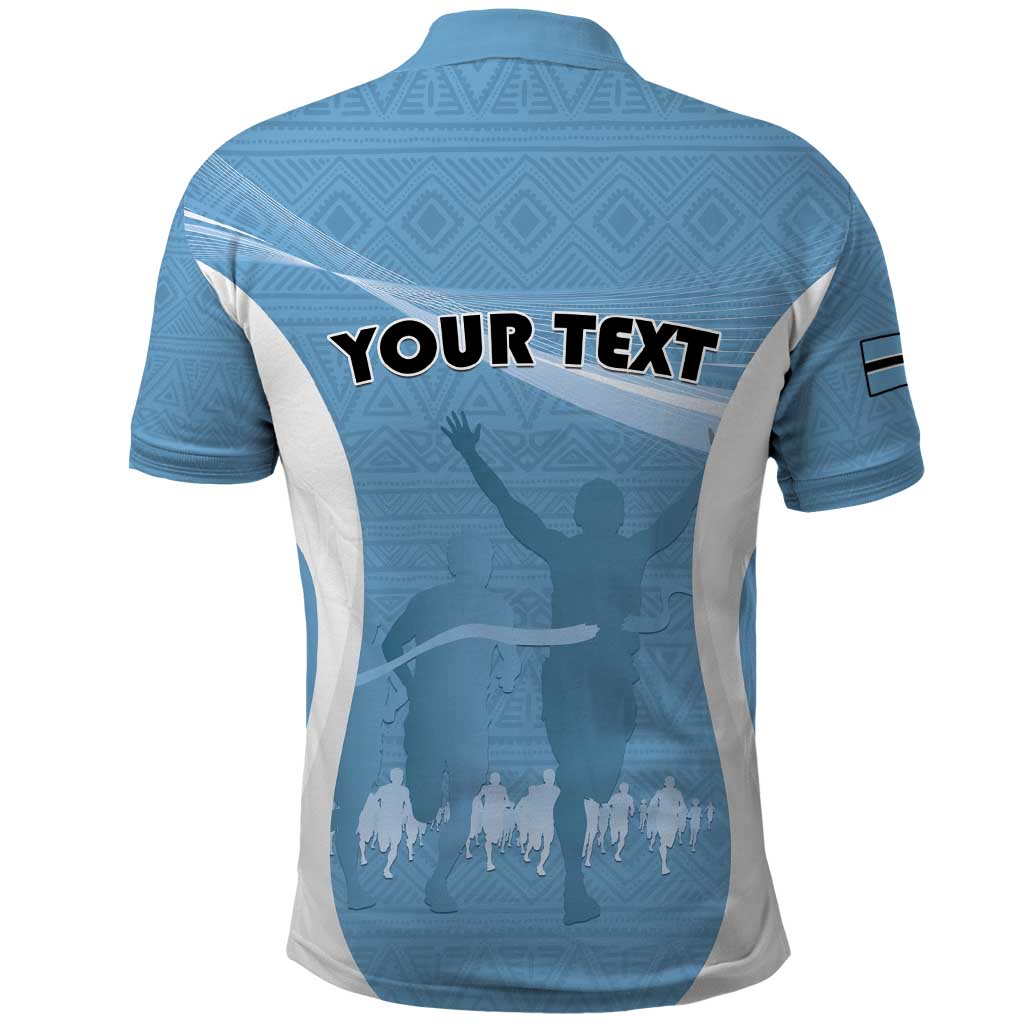 Personalized Botswana Athletics Polo Shirt Go Champions - African Pride