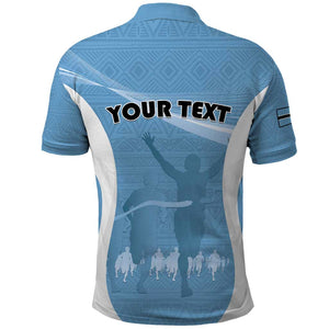 Personalized Botswana Athletics Polo Shirt Go Champions - African Pride