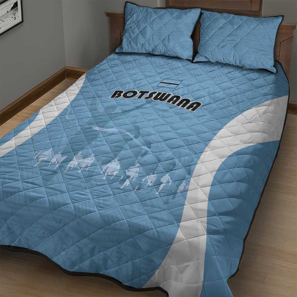 Botswana Athletics Quilt Bed Set Go Champions - African Pride