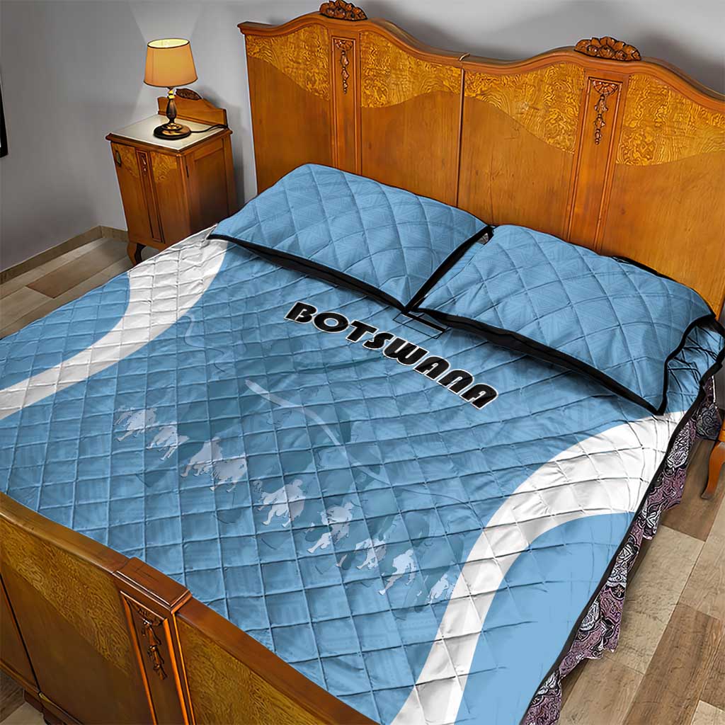 Botswana Athletics Quilt Bed Set Go Champions - African Pride