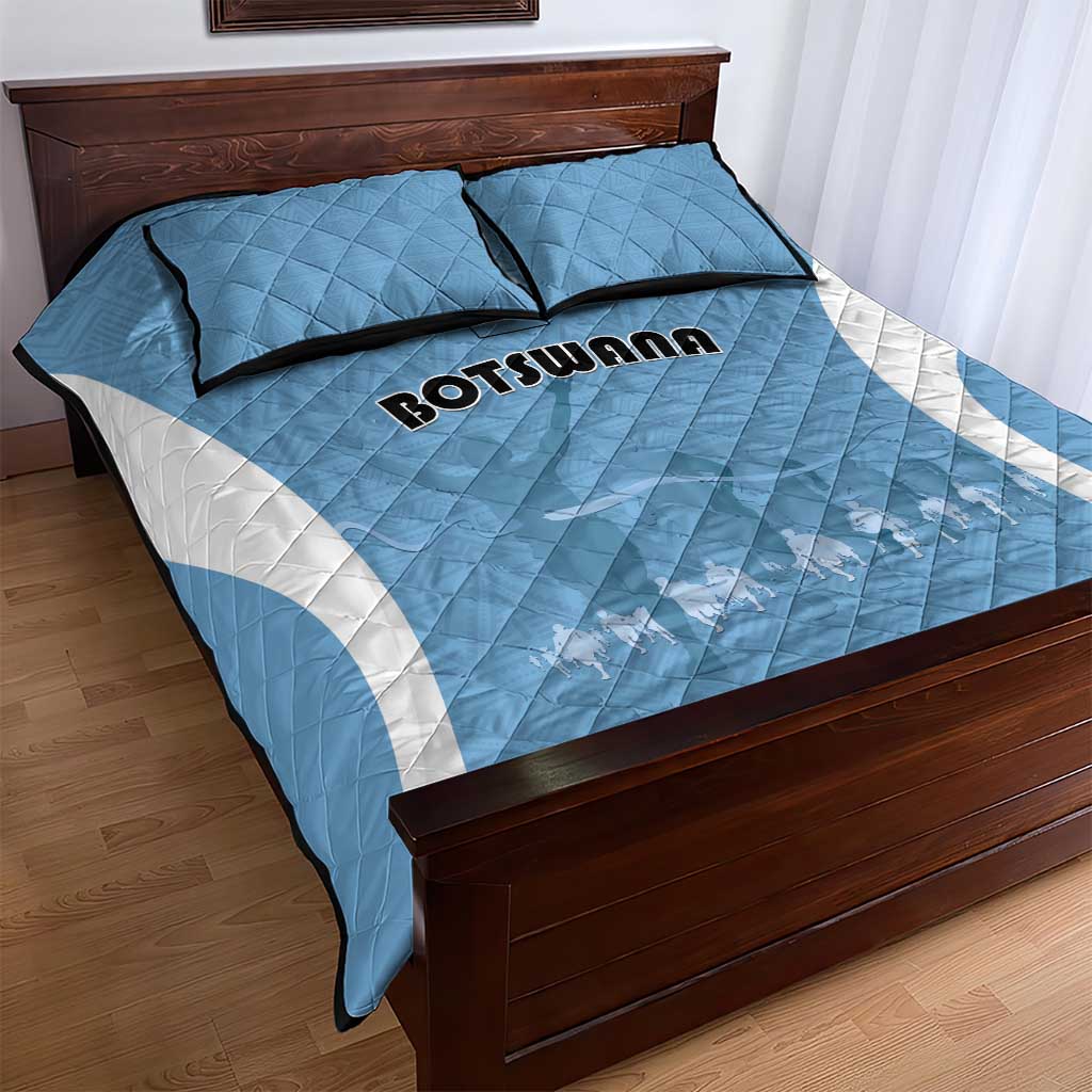 Botswana Athletics Quilt Bed Set Go Champions - African Pride