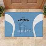 Botswana Athletics Rubber Doormat Go Champions - African Pride