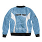 Personalized Botswana Athletics Sleeve Zip Bomber Jacket Go Champions - African Pride