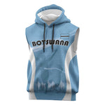 Personalized Botswana Athletics Sleeveless Hoodie Go Champions - African Pride