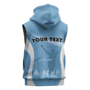 Personalized Botswana Athletics Sleeveless Hoodie Go Champions - African Pride