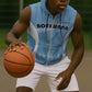 Personalized Botswana Athletics Sleeveless Zip Hoodie Go Champions - African Pride