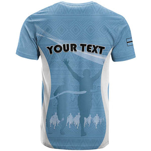 Personalized Botswana Athletics T shirt Go Champions - African Pride