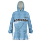 Personalized Botswana Athletics Wearable Blanket Hoodie Go Champions - African Pride