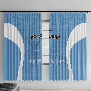 Botswana Athletics Window Curtain Go Champions - African Pride