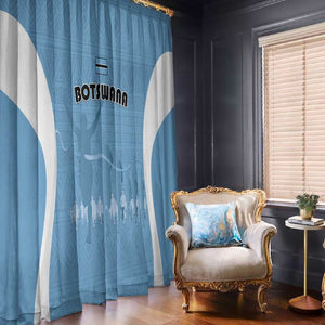 Botswana Athletics Window Curtain Go Champions - African Pride