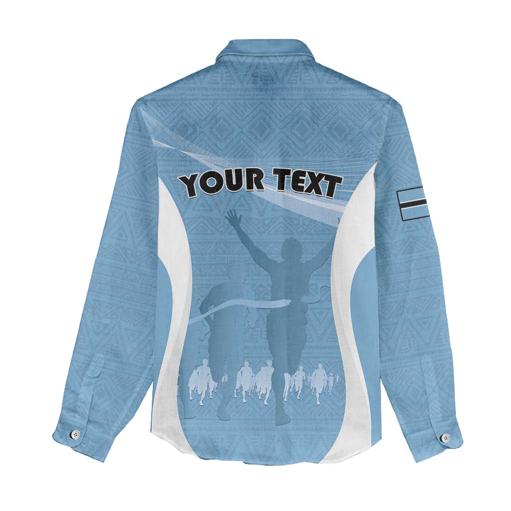 Personalized Botswana Athletics Women Casual Shirt Go Champions - African Pride