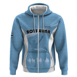 Personalized Botswana Athletics Zip Hoodie Go Champions - African Pride