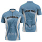 Personalized Botswana Athletics Zipper Polo Shirt Go Champions Go