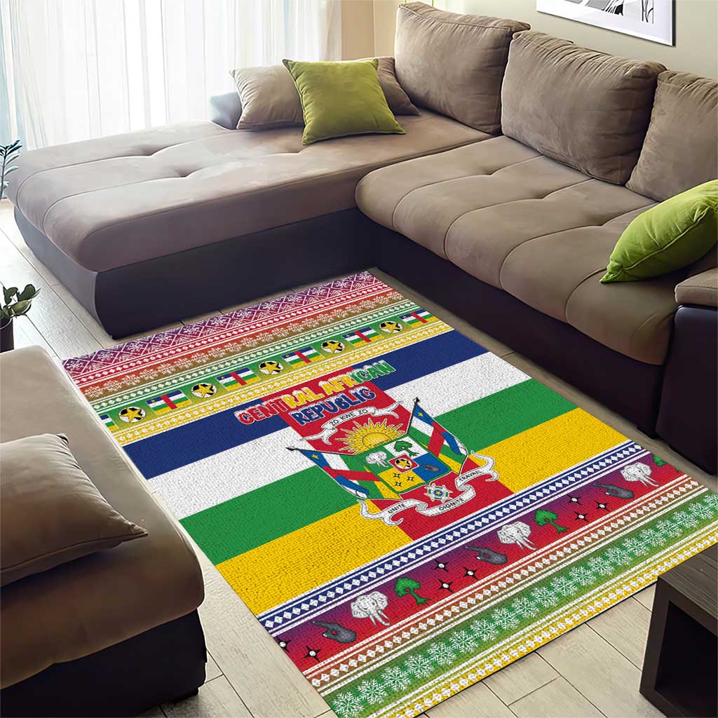 Afro Christmas in Central African Republic Area Rug Merry Christmas - African Pride