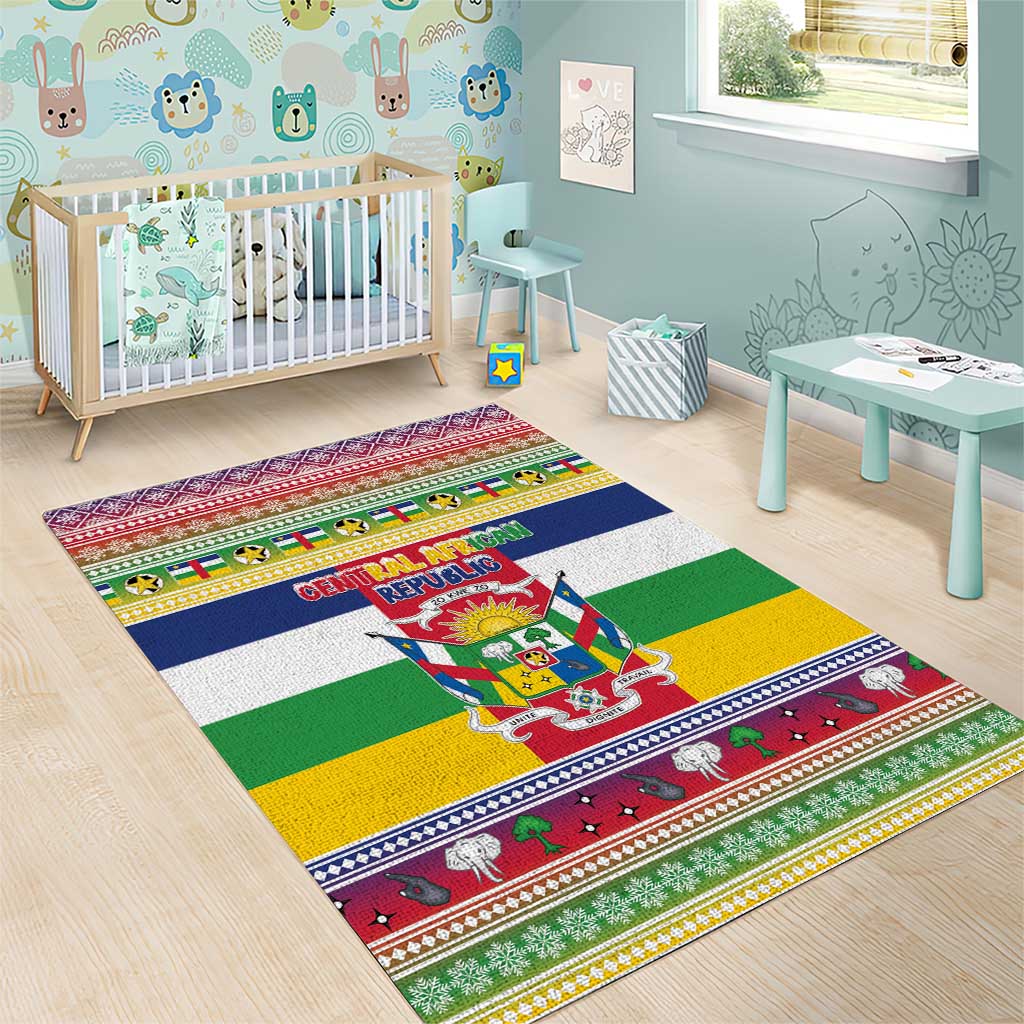 Afro Christmas in Central African Republic Area Rug Merry Christmas - African Pride