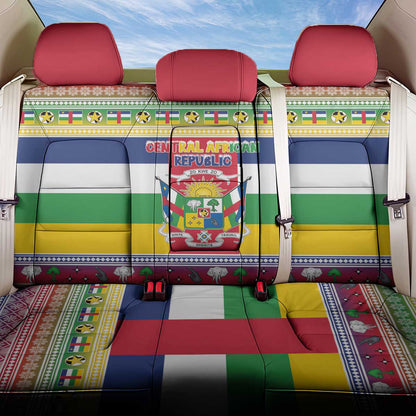Afro Christmas in Central African Republic Back Car Seat Cover Merry Christmas - African Pride
