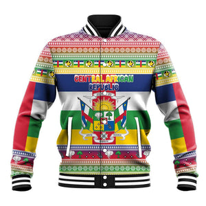 Afro Christmas in Central African Republic Baseball Jacket Merry Christmas - African Pride
