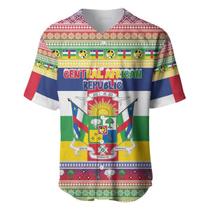 Afro Christmas in Central African Republic Baseball Jersey Merry Christmas - African Pride