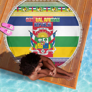 Afro Christmas in Central African Republic Beach Blanket Merry Christmas - African Pride