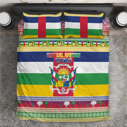 Afro Christmas in Central African Republic Bedding Set Merry Christmas - African Pride