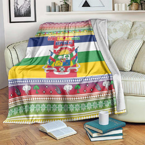 Afro Christmas in Central African Republic Blanket Merry Christmas - African Pride