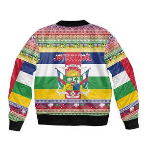 Afro Christmas in Central African Republic Bomber Jacket Merry Christmas - African Pride