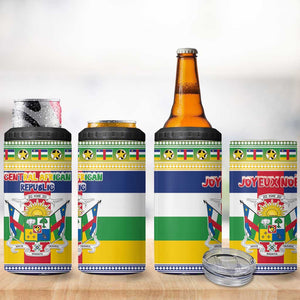Afro Christmas in Central African Republic 4 in 1 Can Cooler Tumbler Merry Christmas - African Pride