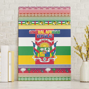 Afro Christmas in Central African Republic Canvas Wall Art Merry Christmas - African Pride