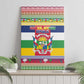 Afro Christmas in Central African Republic Canvas Wall Art Merry Christmas - African Pride