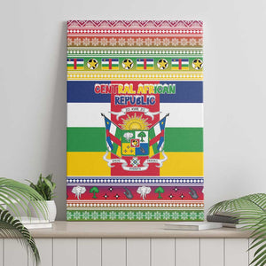 Afro Christmas in Central African Republic Canvas Wall Art Merry Christmas - African Pride