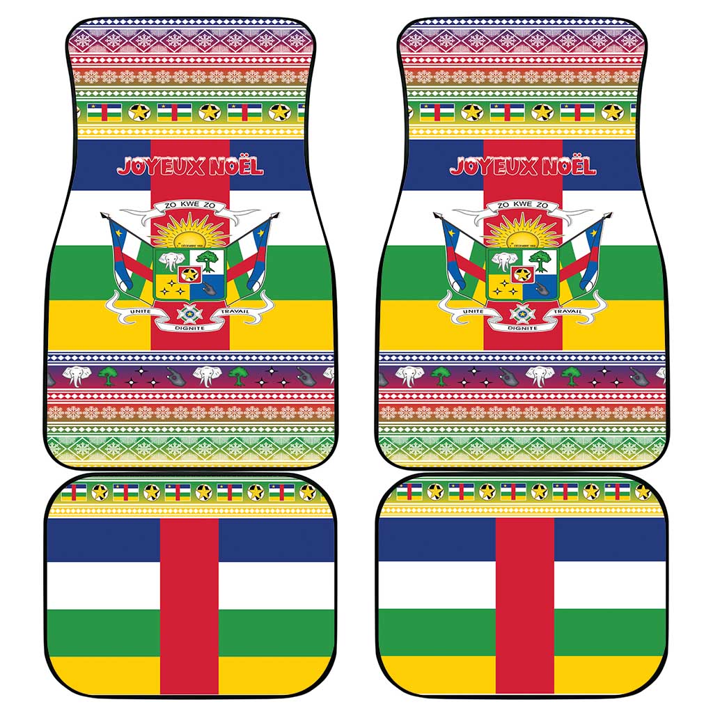 Afro Christmas in Central African Republic Car Mats Merry Christmas - African Pride