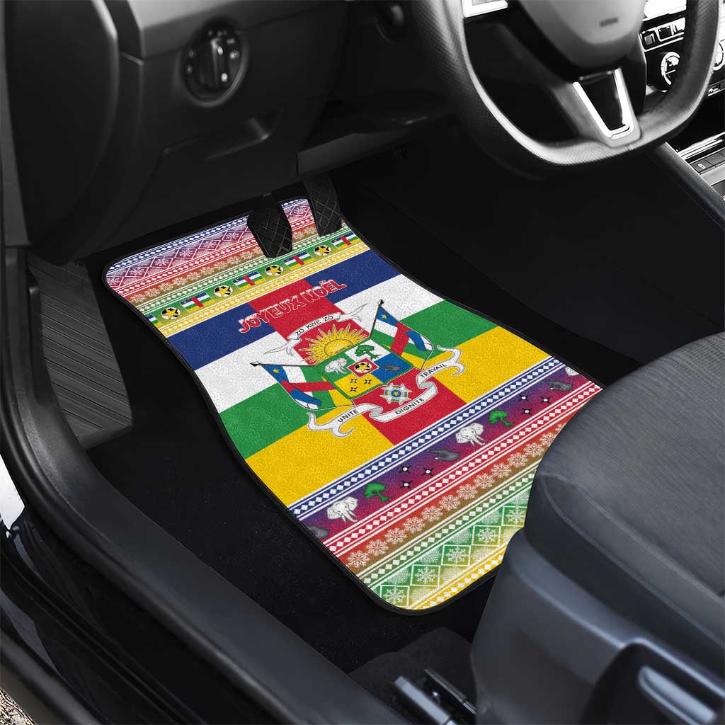 Afro Christmas in Central African Republic Car Mats Merry Christmas - African Pride