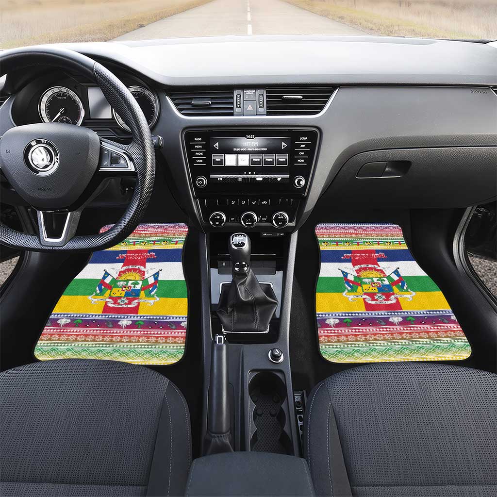 Afro Christmas in Central African Republic Car Mats Merry Christmas - African Pride