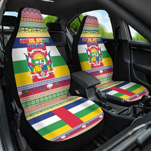 Afro Christmas in Central African Republic Car Seat Cover Merry Christmas - African Pride