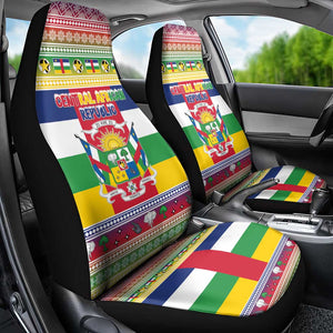 Afro Christmas in Central African Republic Car Seat Cover Merry Christmas - African Pride