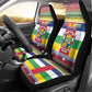 Afro Christmas in Central African Republic Car Seat Cover Merry Christmas - African Pride