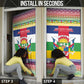 Central African Republic Christmas Door Cover Joyeux Noel