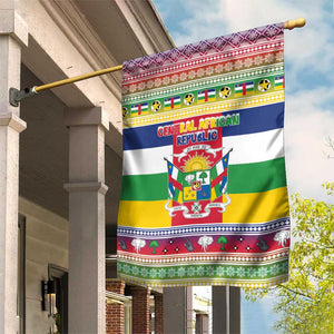 Afro Christmas in Central African Republic Garden Flag Merry Christmas - African Pride