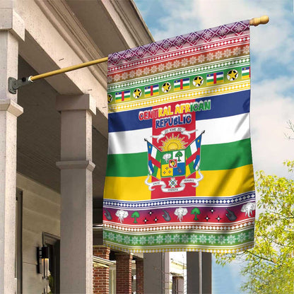 Afro Christmas in Central African Republic Garden Flag Merry Christmas - African Pride