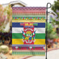 Afro Christmas in Central African Republic Garden Flag Merry Christmas - African Pride