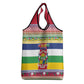 Afro Christmas in Central African Republic Grocery Bag Merry Christmas - African Pride