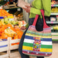 Afro Christmas in Central African Republic Grocery Bag Merry Christmas - African Pride
