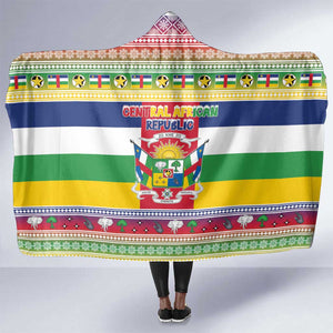 Afro Christmas in Central African Republic Hooded Blanket Merry Christmas - African Pride