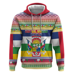 Afro Christmas in Central African Republic Hoodie Merry Christmas - African Pride