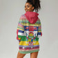 Afro Christmas in Central African Republic Hoodie Dress Merry Christmas - African Pride