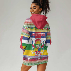 Afro Christmas in Central African Republic Hoodie Dress Merry Christmas - African Pride