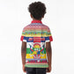 Afro Christmas in Central African Republic Kid Polo Shirt Merry Christmas - African Pride