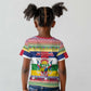 Afro Christmas in Central African Republic Kid T shirt Merry Christmas - African Pride