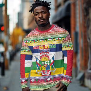 Afro Christmas in Central African Republic Long Sleeve Shirt Merry Christmas - African Pride