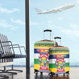 Afro Christmas in Central African Republic Luggage Cover Merry Christmas - African Pride
